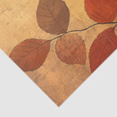 Schwarzer Vogel Herbstleaves Artwork-Dekoupage Seidenpapier (Ausschnitt)