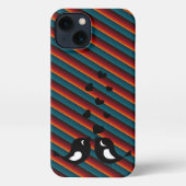 Schwarzer Vogel iPhone Hülle (Rückseite)