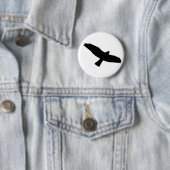Schwarzer Vogel-Knopf Button (Beispiel)