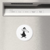 Schwarzer Vogel Magnet (In Situ (Geschirrspüler))