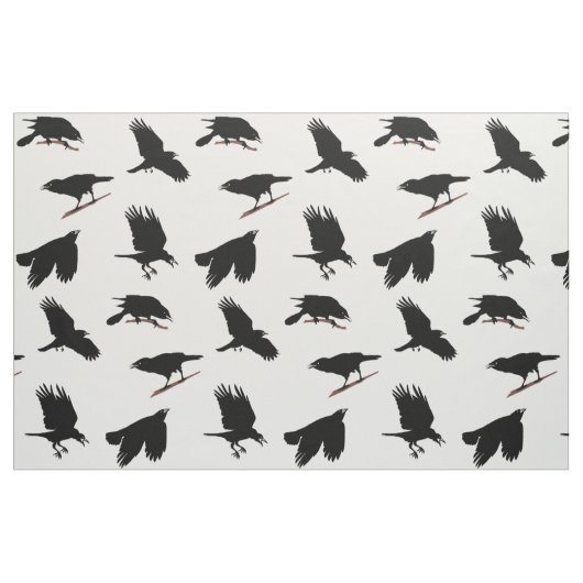 Schwarzer Vogel oder Zwerg, vielleicht Raw Stoff (Fat Quarter (45,7 x 55,9 cm))