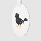 Schwarzer Vogel Ornament (Vorderseite)
