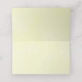 Schwarzer Vogel-Raupe auf Zweigelb singen Platzkarte (Innenseite Aufgefaltet)