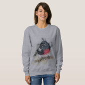 Schwarzer Vogel Sweatshirt (Vorne ganz)