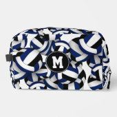 Schwarzer Volleyball-Club - Farben mit Monogramm Waschbeutel (Vorderseite)