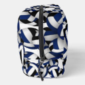 Schwarzer Volleyball-Club - Farben mit Monogramm Waschbeutel (Rechts)