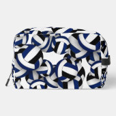 Schwarzer Volleyball-Club - Farben mit Monogramm Waschbeutel (Rückseite)