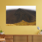 Schwarzer Vulkanberg und tiefer Wolken Leinwand Ku (Insitu (Wohnzimmer))