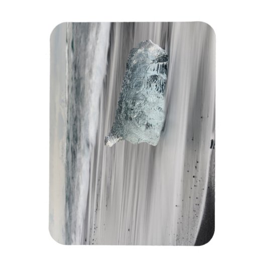 Schwarzer Vulkanstrand | Vatnajokull-Nationalpark Magnet (Vertikal)