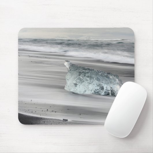 Schwarzer Vulkanstrand | Vatnajokull-Nationalpark Mousepad (Mit Mouse)