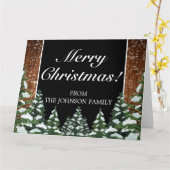 Schwarzer Wald Frohe Weihnachten geklaut Gruß Karte (Gelbe Blume)