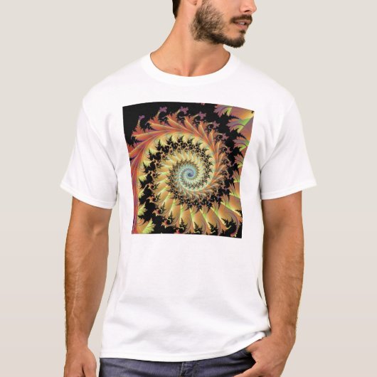 schwarzer Wald mit Eule T-Shirt (Vorderseite)