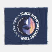 Schwarzer Wappen Trail (rd2) Fleecedecke (Vorderseite (Horizontal))