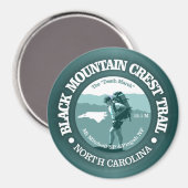 Schwarzer Wappen Trail (T) Magnet (Vorderseite/Rückseite)