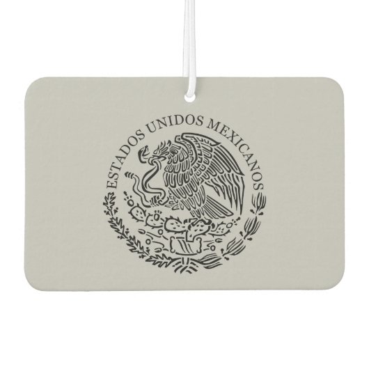 Schwarzer Wappenmagnet Autolufterfrischer (Vorderseite)