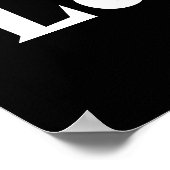 Schwarzer Waschsalon Wall Art Poster drucken (Ecke)