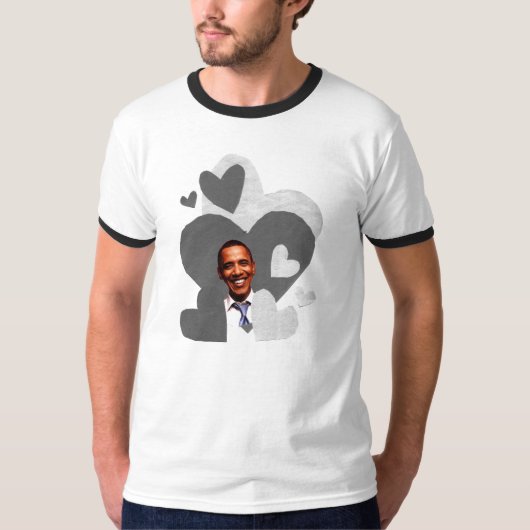 Schwarzer Wecker-T - Shirt der Barack (Vorderseite)