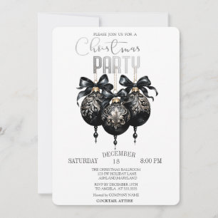 Schwarzer Weihnachtsball,Buffalo Karo Weihnachten Einladung