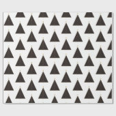 Schwarzer Weihnachtsbaum, Gold "String of Lights" Geschenkpapier (Flach)