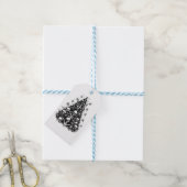 Schwarzer Weihnachtsbaum Skulpturen und Knochen Geschenkanhänger (Mit Garn)