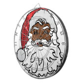 schwarzer Weihnachtsmann Dartscheibe (Vorderseite rechts)