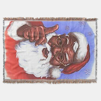 Schwarzer Weihnachtsmann Decke