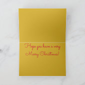 Schwarzer Weihnachtsmann fliegt im Flugzeug Feiertagskarte (Innenseite)