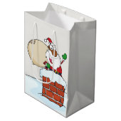 Schwarzer Weihnachtsmann in der Mittlere Geschenktüte (Vorderseite Schrägansicht)