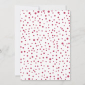 Schwarzer Weihnachtsmann in Rosa Weihnachtsfeier Einladung (Rückseite)