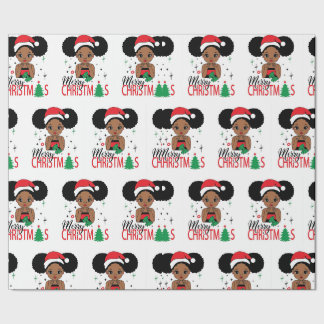 Schwarzer Weihnachtsmann, Melanin Weihnachten, Ugl Geschenkpapier