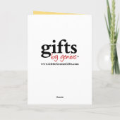 Schwarzer Weihnachtsmann mit Geschenken Feiertagskarte (Rückseite)