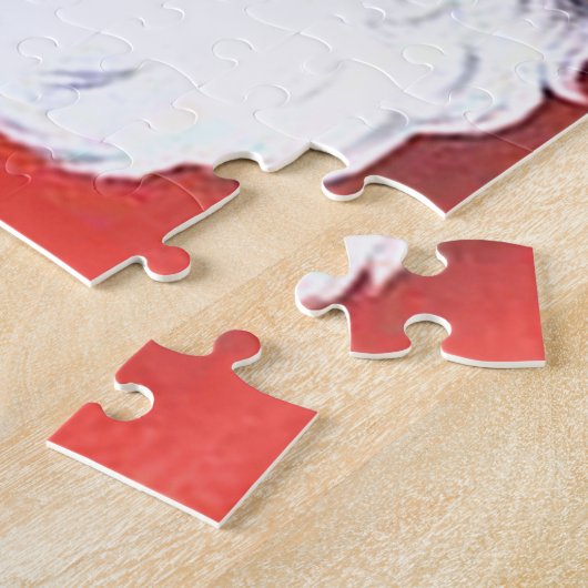 Schwarzer Weihnachtsmann Puzzle (Seite)