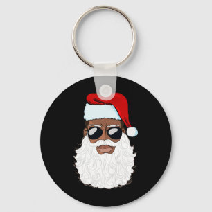 Schwarzer Weihnachtsmann Santa Afro Afrikanisch Am Schlüsselanhänger