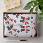 Schwarzer Weihnachtsmann Seidenpapier (Geschenk)