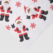 Schwarzer Weihnachtsmann Seidenpapier (Detail)