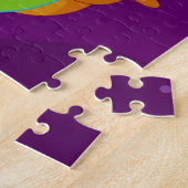 Schwarzer Weihnachtsmann stehend auf der Erde, Puzzle (Seite)