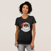 schwarzer Weihnachtsmann T-Shirt (Vorne ganz)