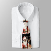 Schwarzer Weihnachtsmann und Hirsch Krawatte (Gebunden)