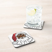 schwarzer Weihnachtsmann Untersetzer (Rechte Seite)