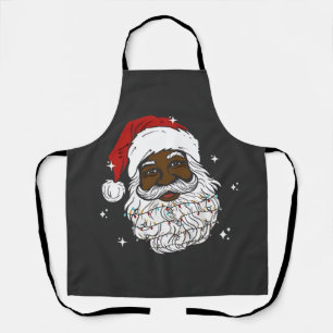 Schwarzer Weihnachtsmann Weihnachten Schwarze Gesc Schürze