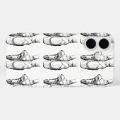 Schwarzer & Weißer Ballettschlappen Case-Mate iPhone Hülle (Rückseite (Horizontal))