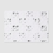 Schwarzer, weißer, grauer Kunst-Druck 2 Seidenpapier (Vorderseite)