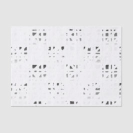 Schwarzer, weißer, grauer Kunst-Druck 2 Seidenpapier