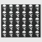 Schwarzer & weißer Pop Kunst, Dichtung und Musik Geschenkpapier (Flach)