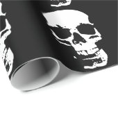 Schwarzer & weißer Pop Kunst, Dichtung und Musik Geschenkpapier (Rolleneckpunkt)