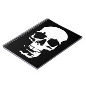 Schwarzer & weißer Pop Kunst, Dichtung und Musik Notizblock (Linke Seite)