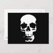 Schwarzer & weißer Pop Kunst, Dichtung und Musik Postkarte (Vorne/Hinten)