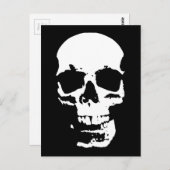 Schwarzer & weißer Pop Kunst, Dichtung und Musik Postkarte (Vorne/Hinten)