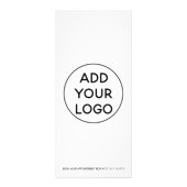 Schwarzer Weißfisch Werbekarte (Hinten)