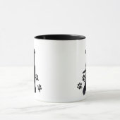 Schwarzer Welpe Tasse (Zentrum)